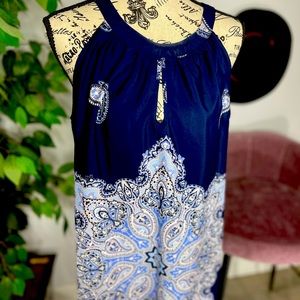 New York and Company silk sleeveless summer dress.